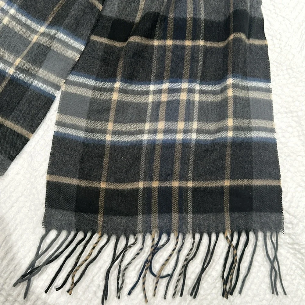 Bloomingdale’s plaid scarf